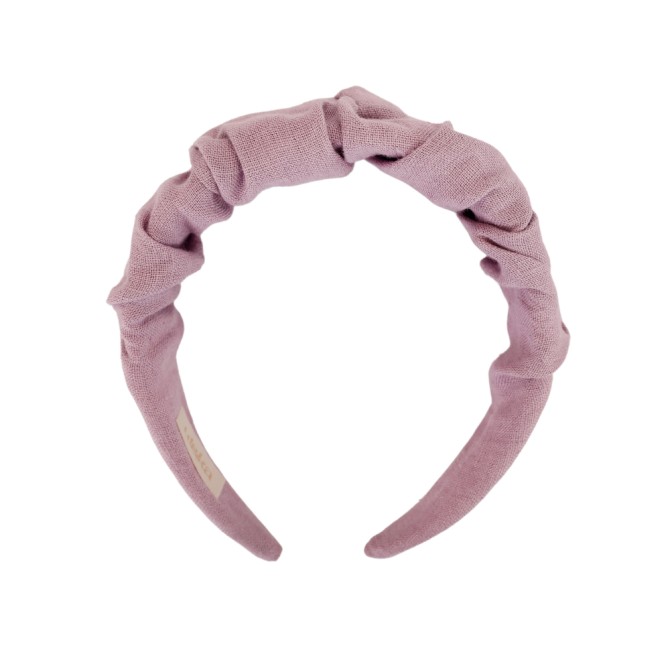 RIPPLE HEADBAND LILAC LINEN