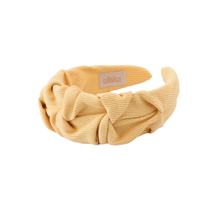 RIPPLE HEADBAND BUTTER YELLOW LINE