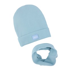 GIRL BEANIE WITH TUB BLUE LINE