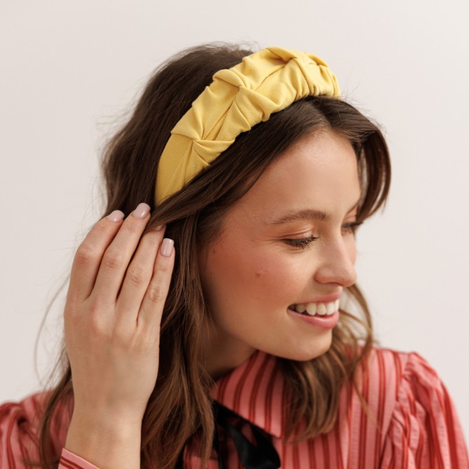 RIPPLE HEADBAND BUTTER YELLOW