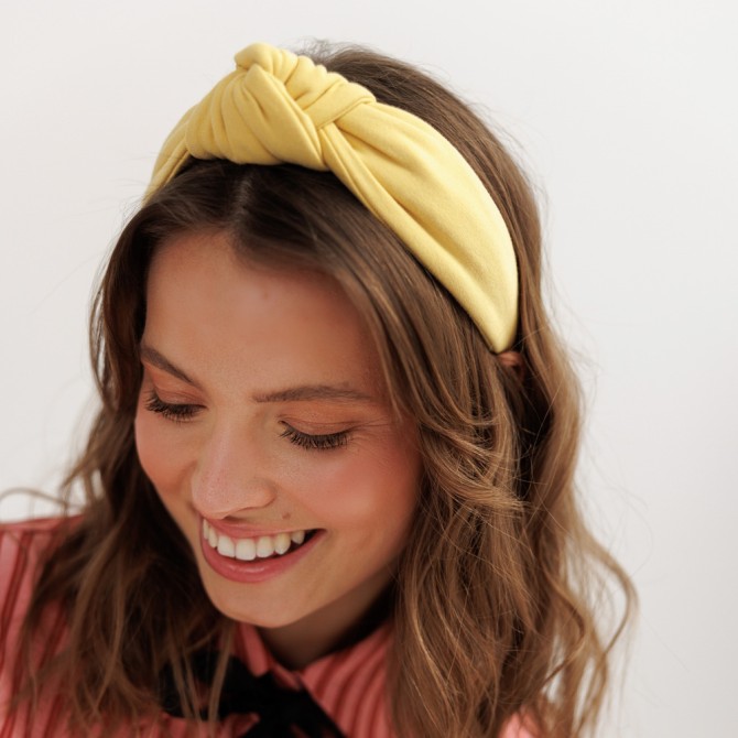 LOOP HEADBAND BUTTER YELLOW