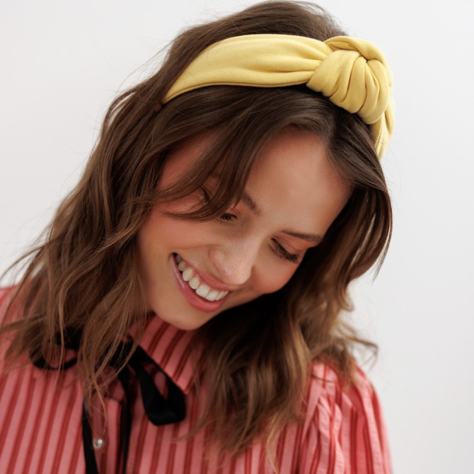 LOOP HEADBAND BUTTER YELLOW