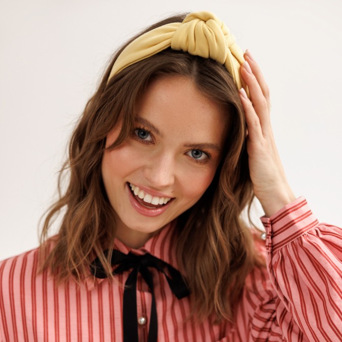 LOOP HEADBAND BUTTER YELLOW