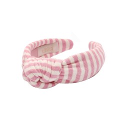 LOOP HEADBAND PINK STRIPES LINE