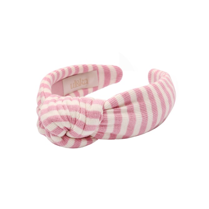 LOOP HEADBAND PINK STRIPES LINE