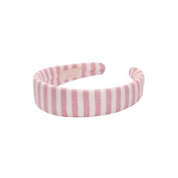 KLAUDI HEADBAND PINK STRIPES LINE