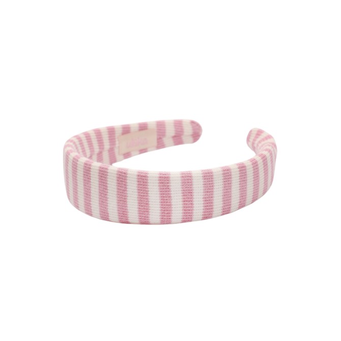 KLAUDI HEADBAND PINK STRIPES LINE