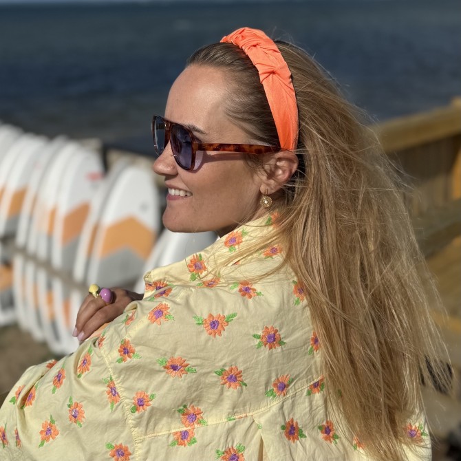 RIPPLE HEADBAND SWIM ORANGE