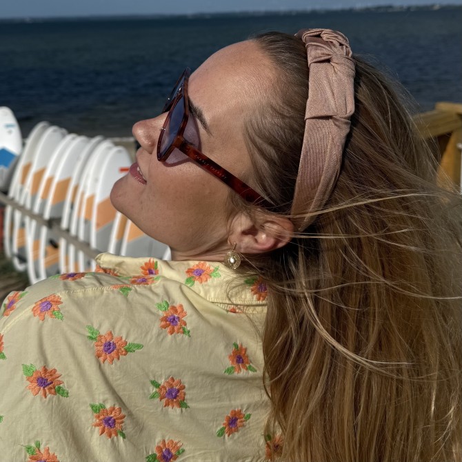 RIPPLE HEADBAND SWIM GOLD