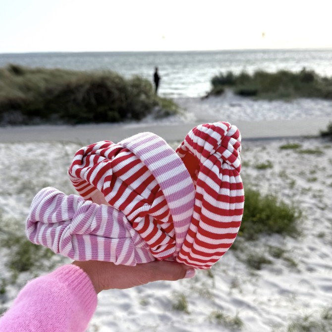 KLAUDI HEADBAND RED STRIPES LINE