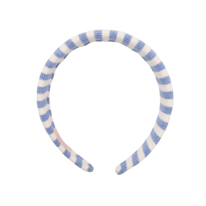 KLAUDI HEADBAND BABY BLUE STRIPES LINE