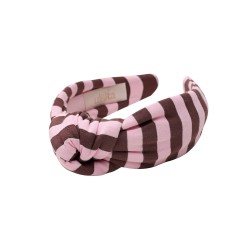 LOOP HEADBAND PINK STRIPES LINE