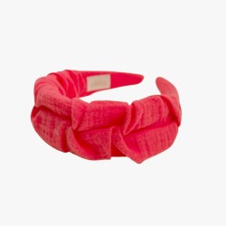 RIPPLE HEADBAND MUSLIN CZEKOLADA