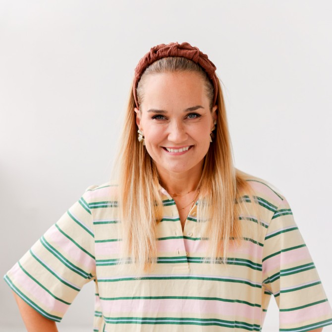 RIPPLE HEADBAND MUSLIN CZEKOLADA