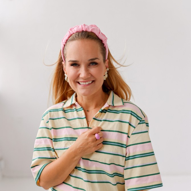RIPPLE HEADBAND MUSLIN BALLERINA