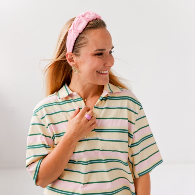 RIPPLE HEADBAND MUSLIN BALLERINA