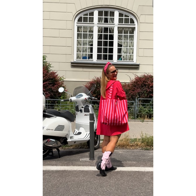 shopping bag vicky red