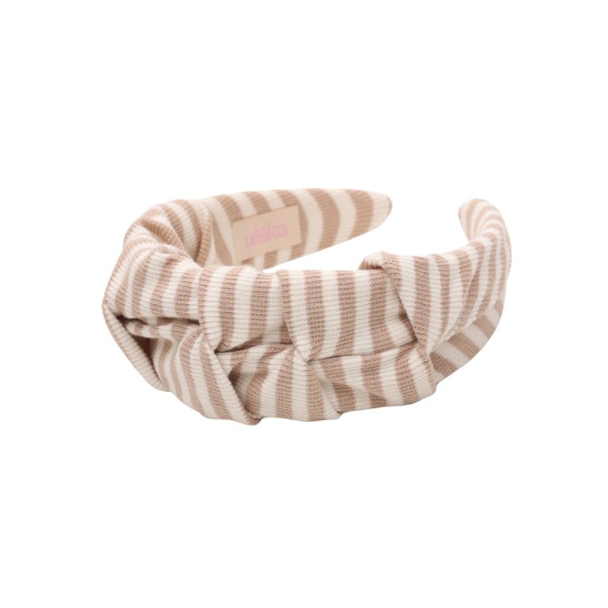RIPPLE HEADBAND BEIGE STRIPES LINE