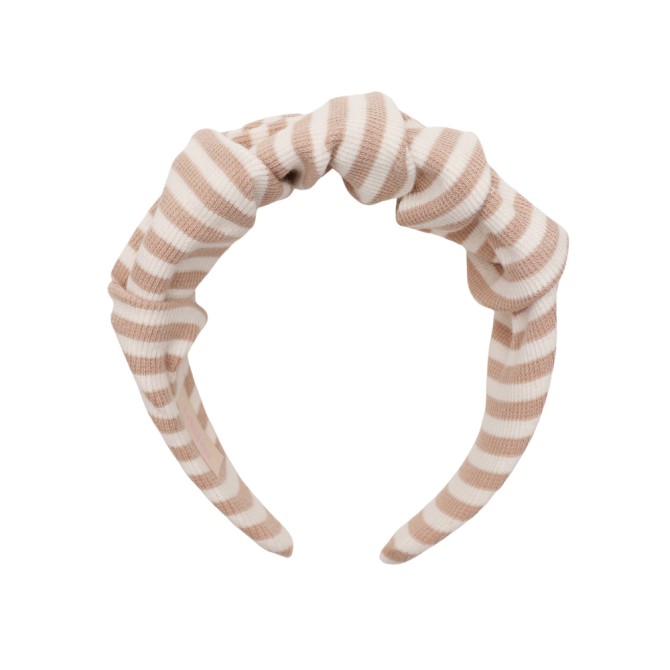 RIPPLE HEADBAND BEIGE STRIPES LINE