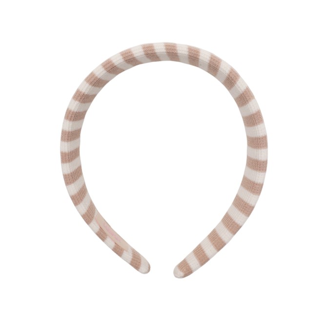 KLAUDI HEADBAND BEIGE STRIPES LINE