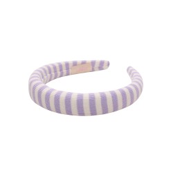 KAJKA HEADBAND LILA STRIPES LINE