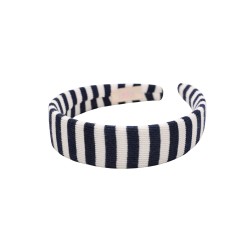 KLAUDI HEADBAND NAVY STRIPES LINE