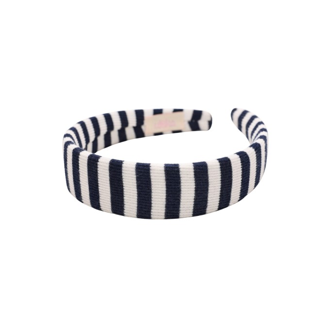 KLAUDI HEADBAND NAVY STRIPES LINE