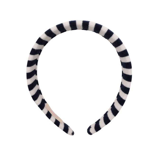 KLAUDI HEADBAND NAVY STRIPES LINE