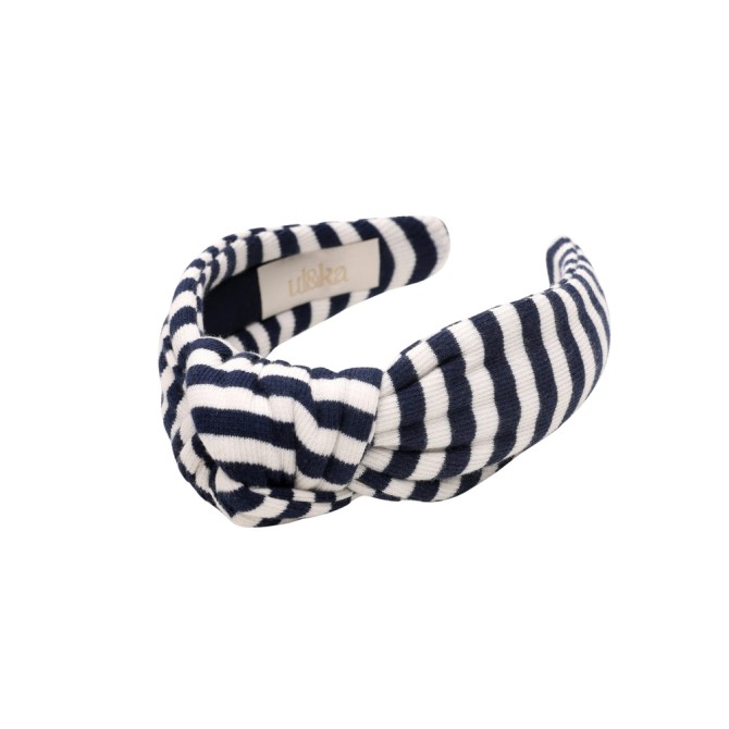 LOOP HEADBAND NAVY STRIPES LINE