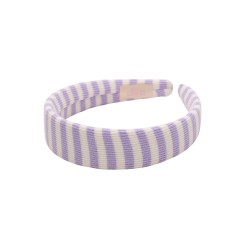 KLAUDI HEADBAND LILA STRIPES LINE